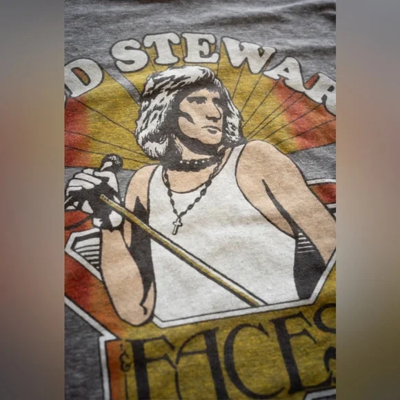 MADEWORN ROD STEWART FACES '9OS FIT - Picture 2 of 5